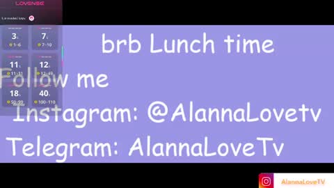 Alanna  online show from 28, 7, 2026