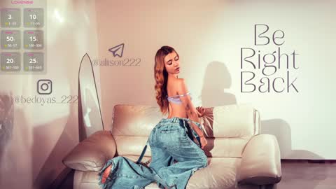 A L I S O N  online show from 27, 1, 2025