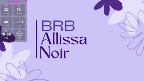 Snapshot of allissa_noir chatting on 17, 6, 2026 Allissa online show from 17, 6, 2026
