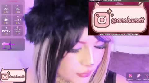Snapshot of aria_bursett chatting on 8, 10, 2025 Aria online show from 8, 10, 2025