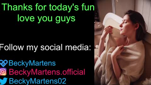 BeckyMartens come join me on    while im offline here  online show from 31, 12, 2024