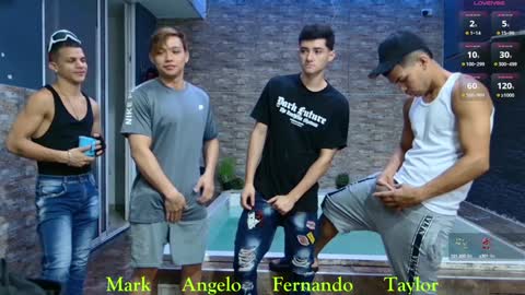 Snapshot of boysgang_sex chatting on 23, 12, 2024 Angelo Mark Fernando Taylor online show from 23, 12, 2024