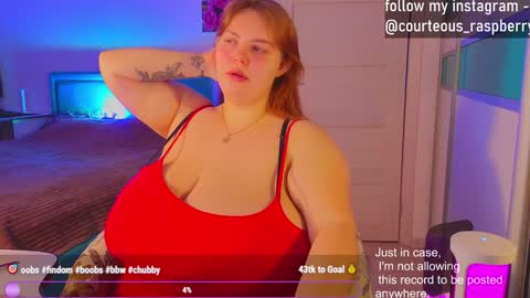 Snapshot of courteous_raspberrrry chatting on 25, 1, 2025 Rose Roys my online show from 25, 1, 2025