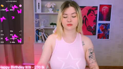Snapshot of cutie_mili chatting on 24, 1, 2025 mili online show from 24, 1, 2025