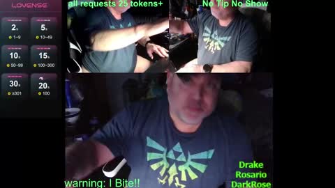 Snapshot of drake_r_darkrose chatting on 13, 1, 2025 Drake D Vamp aka Drake DarkRose online show from 13, 1, 2025