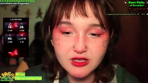 Snapshot of frogessjay chatting on 25, 11, 2025 Jaywise Frogfoot online show from 25, 11, 2025