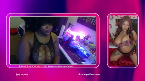 Goddess Cocoa online show from 11, 9, 2025