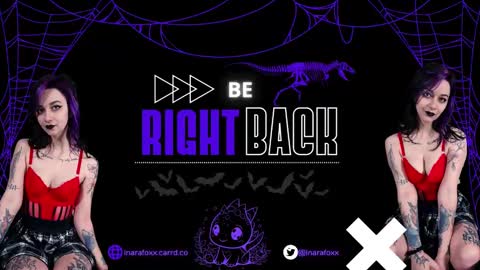 Inarafoxx online show from 14, 9, 2025