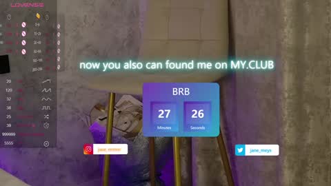 Snapshot of jane_meys chatting on 26, 1, 2025 your kitty JANE roawww online show from 26, 1, 2025