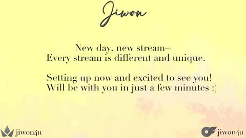 Jiwon online show from 14, 2, 2025