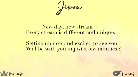 Jiwon online show from 24, 2, 2025