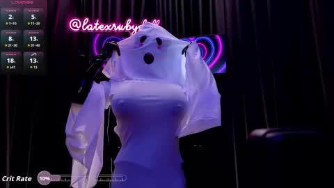 Latex Ruby online show from 31, 10, 2025