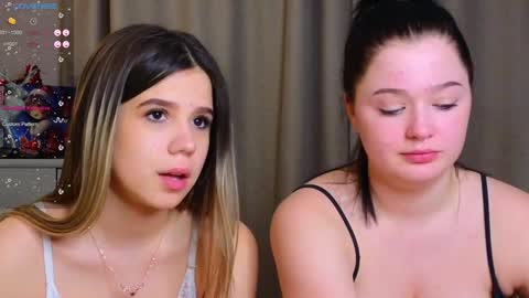 Lora black  and Lili blonde welcome you here online show from 7, 2, 2025