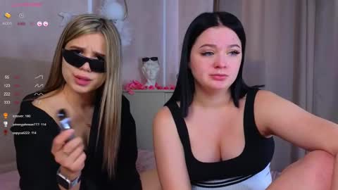Lora black  and Lili blonde welcome you here online show from 22, 2, 2025