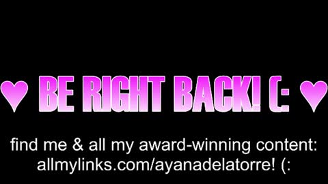 Ayana Delatorre online show from 11, 6, 2026