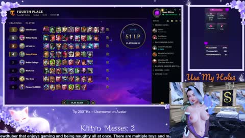 Snapshot of sassykittyn chatting on 17, 1, 2025 Sassy Sami Kittyn online show from 17, 1, 2025