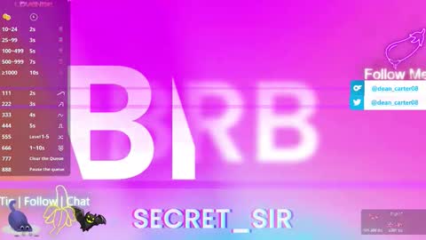 Dean Carter online show from 2, 3, 2026