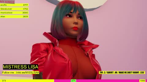  MISTRESS LISA  FIRST 3DXCHAT CAMGIRL   3dxchat anime gaming mistress domina online show from 20, 12, 2025
