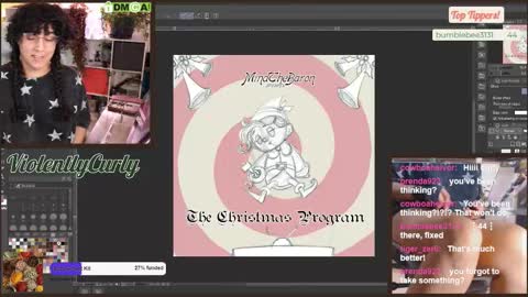 Snapshot of violentlycurly chatting on 25, 10, 2025 Curly the Coin Operated Toy online show from 25, 10, 2025