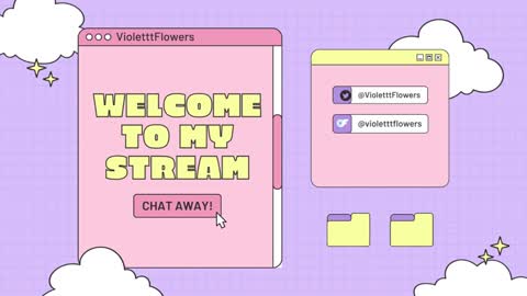 Violet Flowers online show from 3, 2, 2025