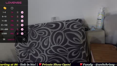 Chrissy online show from 25, 1, 2025