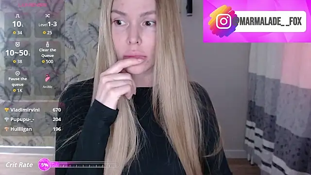 Snapshot of Marmalade_Fox chatting on 19, 4, 2026 Marmalade Fox online show from 19, 4, 2026