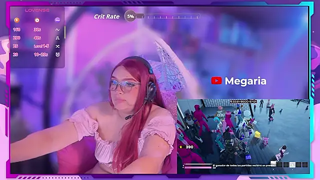 Snapshot of MegariaB chatting on 15, 2, 2026 MegariaB online show from 15, 2, 2026