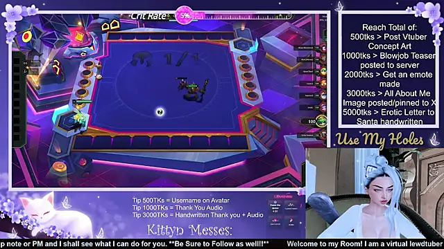 SassyKittyn online show from 12, 12, 2024