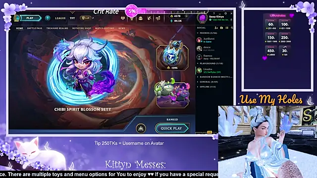 SassyKittyn online show from 10, 1, 2025