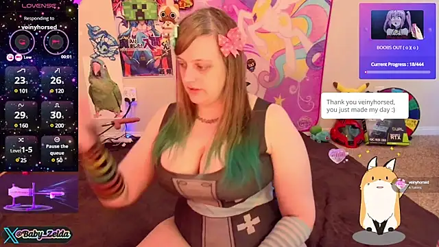 Snapshot of BabyZelda chatting on 9, 12, 2024 BabyZelda online show from 9, 12, 2024