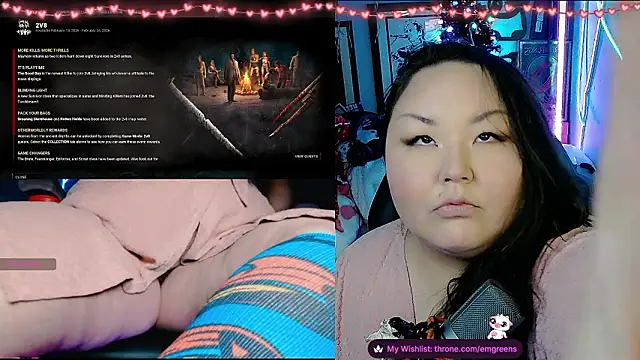 Snapshot of EmGreens chatting on 12, 2, 2026 EmGreens online show from 12, 2, 2026