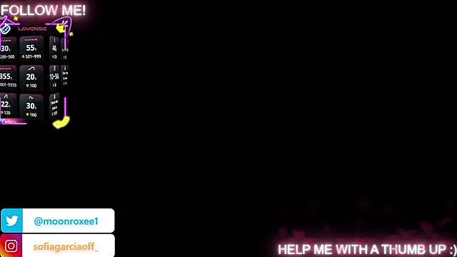 Moonroxe  online show from 8, 10, 2025