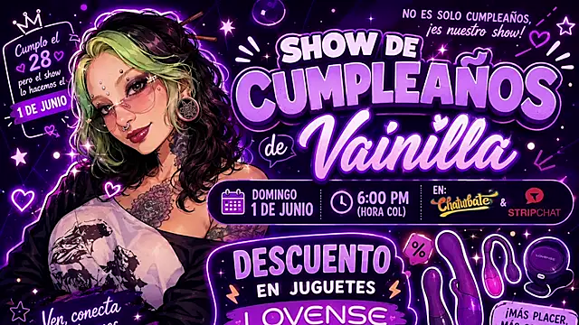 vainilla doll online show from 19, 6, 2026