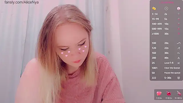 AliceNya cute online show from 8, 1, 2026