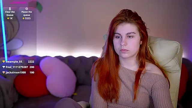 GingerPinky online show from 12, 2, 2026