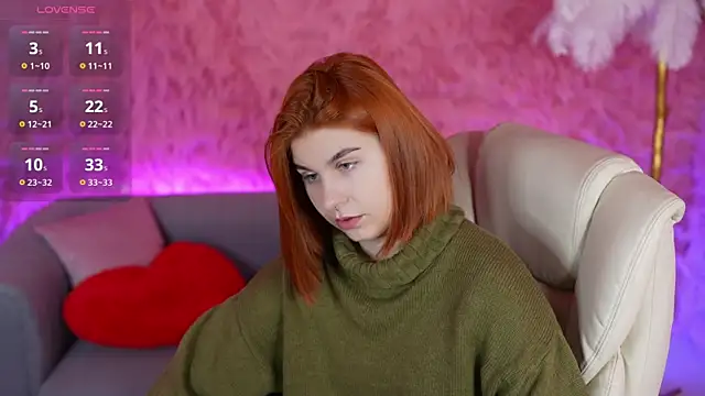 GingerPinky online show from 12, 3, 2026