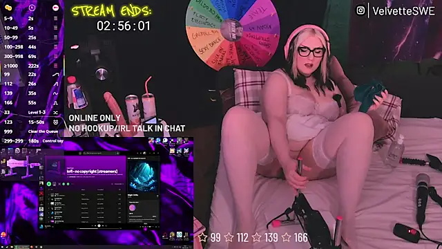 VelvetteSWE online show from 26, 6, 2026
