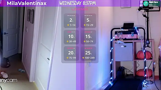 MilaValentina online show from 27, 2, 2025