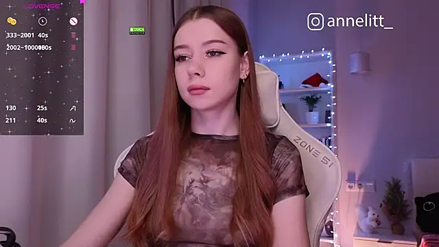 Snapshot of Annelitt chatting on 12, 1, 2025 Annelitt online show from 12, 1, 2025