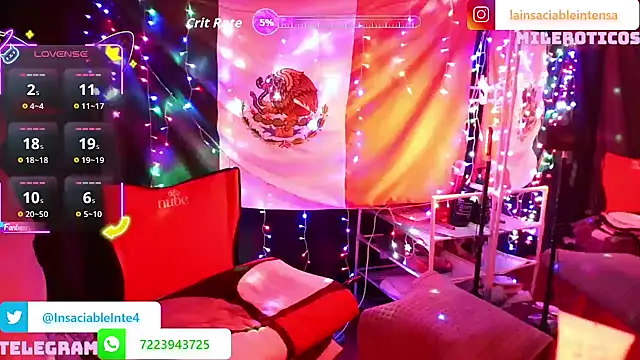 LaInsaciableIntensa online show from 7, 11, 2025