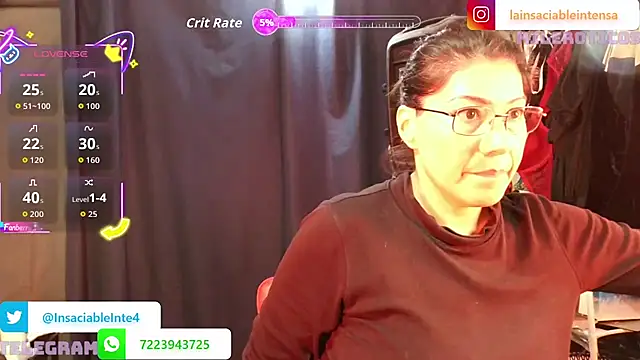 LaInsaciableIntensa online show from 17, 5, 2026