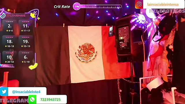 LaInsaciableIntensa online show from 24, 5, 2026