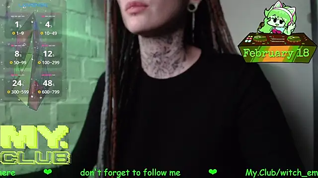 Witch Emma online show from 18, 2, 2026