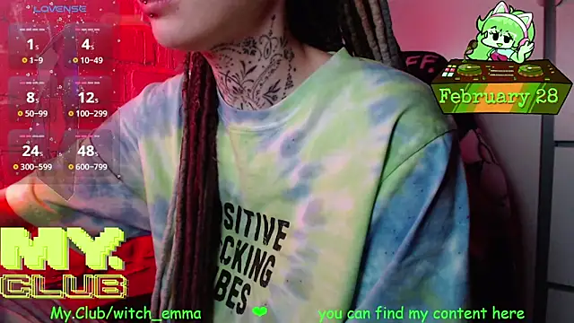 Witch Emma online show from 28, 2, 2026